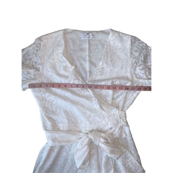 Tanya Taylor Silk Blend White Floral Bianka Dress - Picture 12 of 14